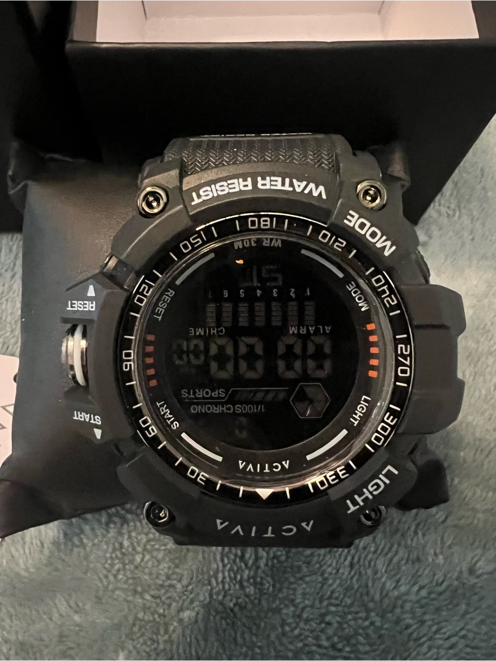Activa X Invicta Digital Men's Watch Black Digital Sport Watch - Water Resistant